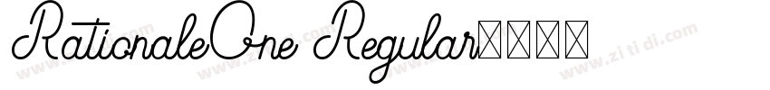 RationaleOne Regular字体转换